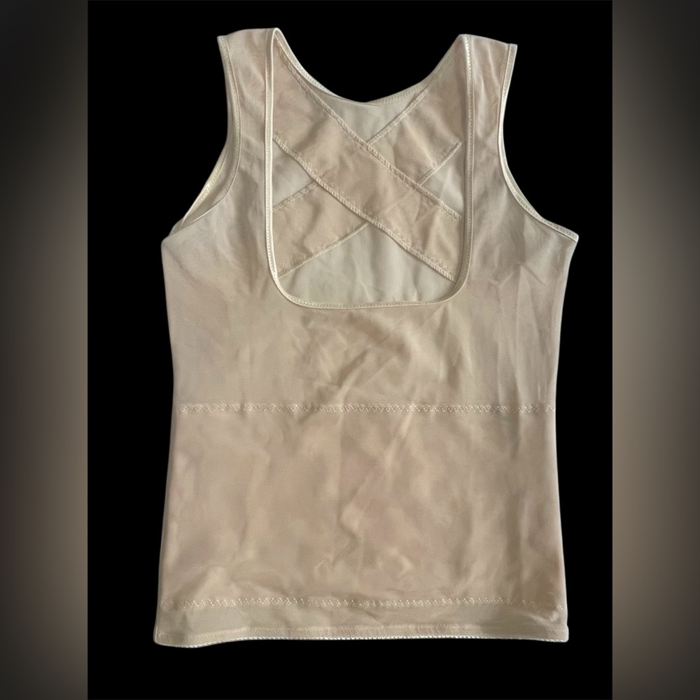 Elegant Cream Sleeveless Tank Top